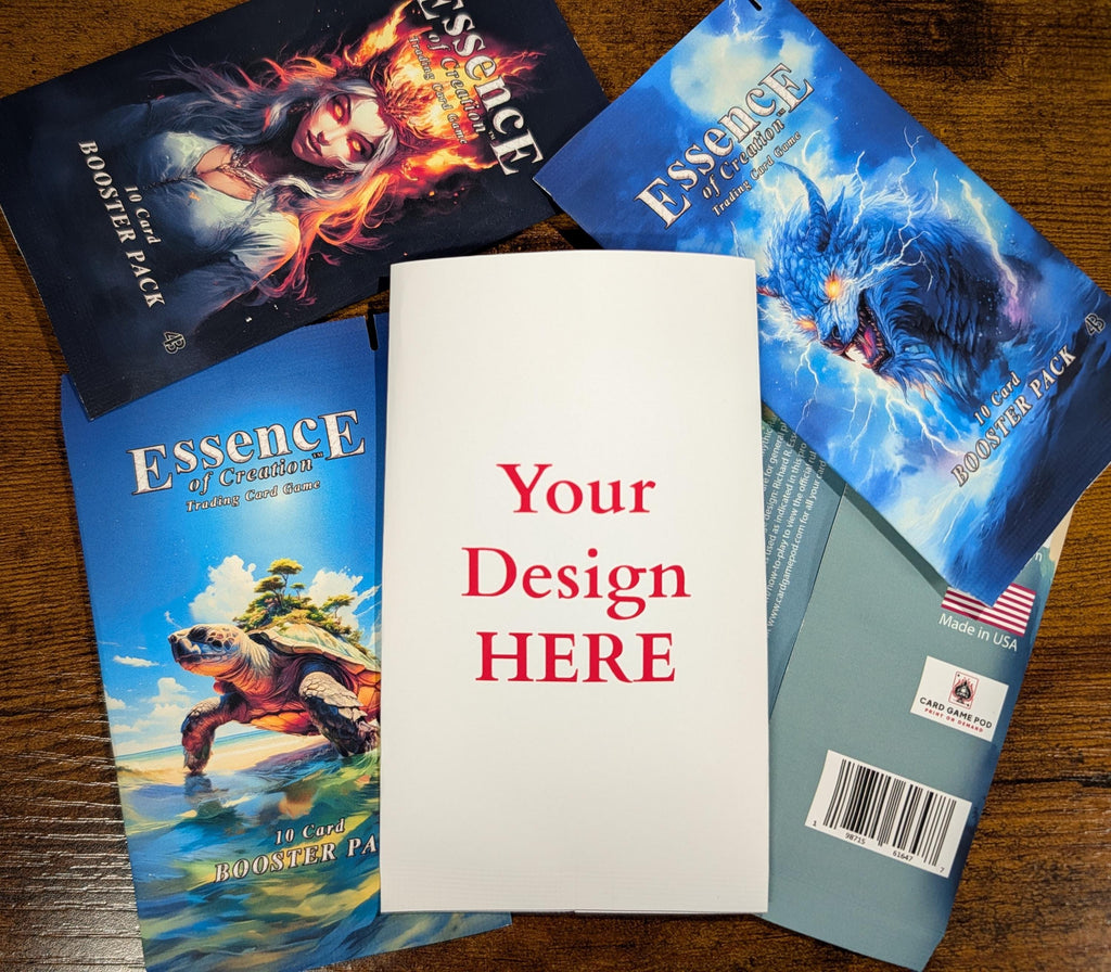 Custom Booster Pack for Card Games - Full Art and Ready to Heat Seal!